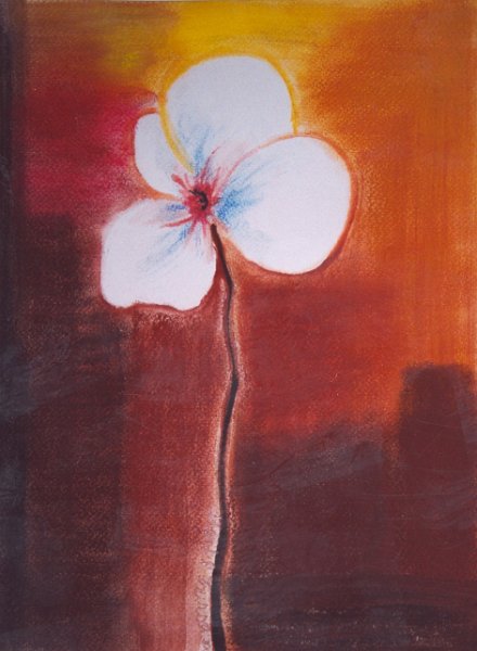 026.jpg - Kis virág 1 - 40 x 30 cm, pasztellkréta, papír - magántulajdon