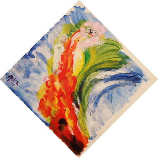 114.JPG - Szenvedély - 40 x 40 cm, akril, vászon - magántulajdon