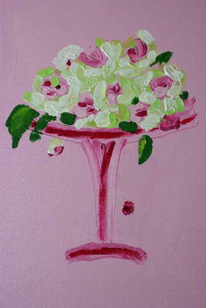 160.JPG - Az élet elviselhetetlen édessége - 30 x 26 cm, akril, vászon - Magántulajdon