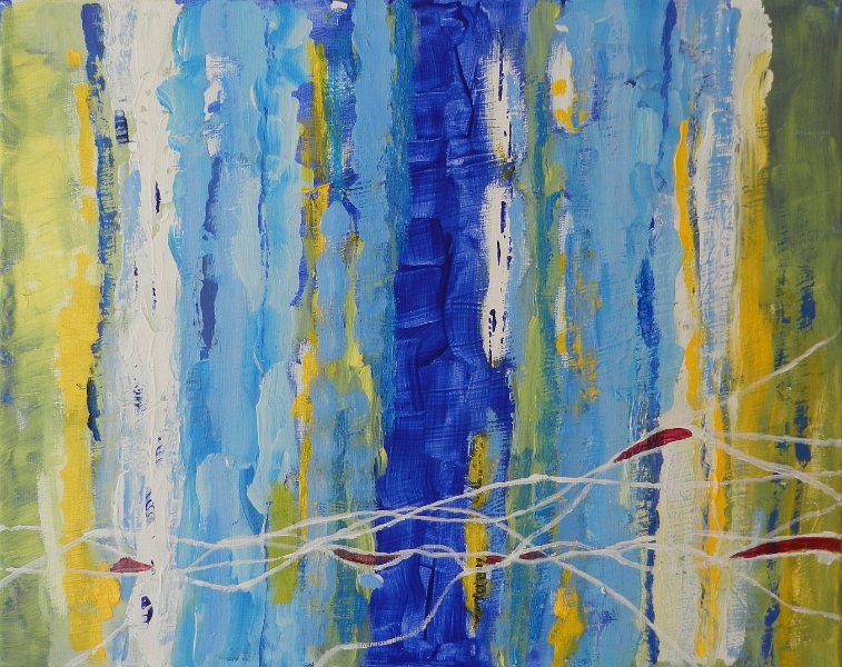268.JPG - Repedések - 50 x 40 cm, akril, vászon - Magántulajdon