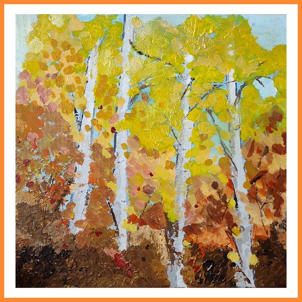 370.jpg - Őszi Bükk - 50 x 50 cm, akril, vászon
