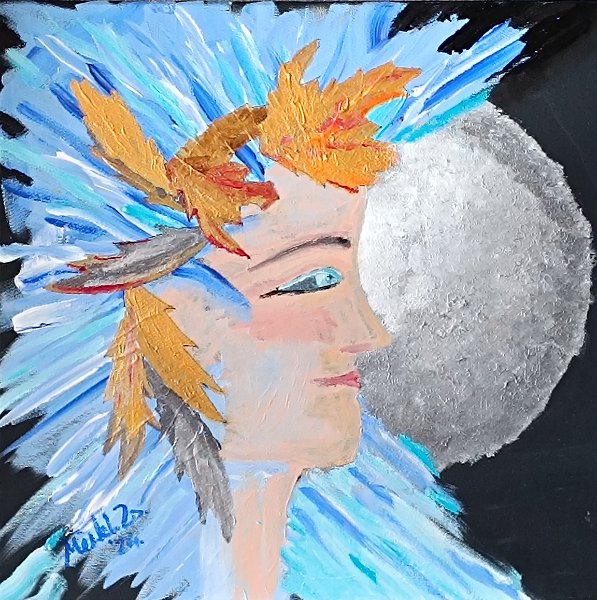 409.jpg - Az ifjú herceg - 40 x 40 cm, akril, vászon
