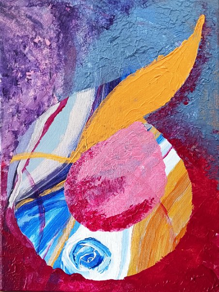 412.jpg - Történelemkönyv - 40 x 30 cm, akril, vászon