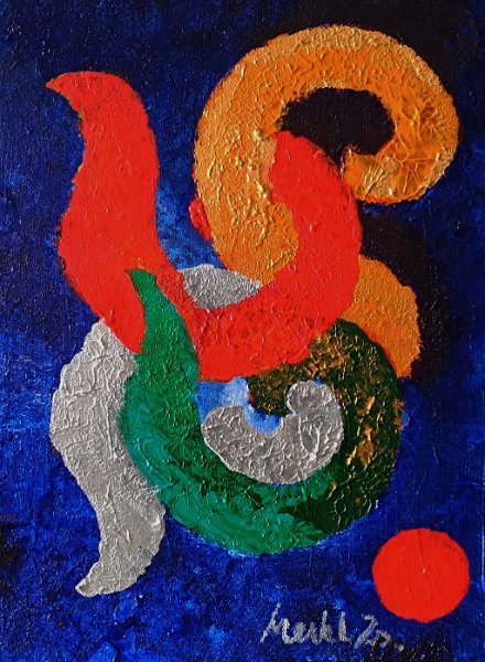 416.jpg - Találkozások - 40 x 30 cm, akril, farost