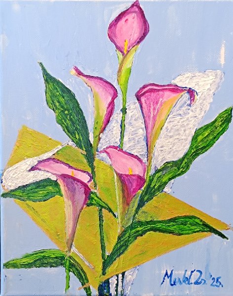418.jpg - Kálák - 30 x 25 cm, akril, vászon