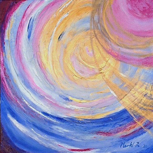 438.jpg - Saját világ - 60 x 60 cm, akril, vászon