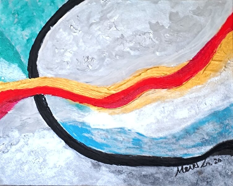 441.jpg - Energia - 50 x 60 cm, akril, vászon - Magántulajdon