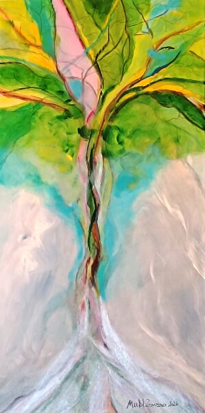 443.jpg - Álomból születik - 80 x 40 cm, akril, vászon